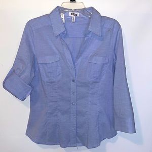 ALL KRIS women blouse size XL color light blue